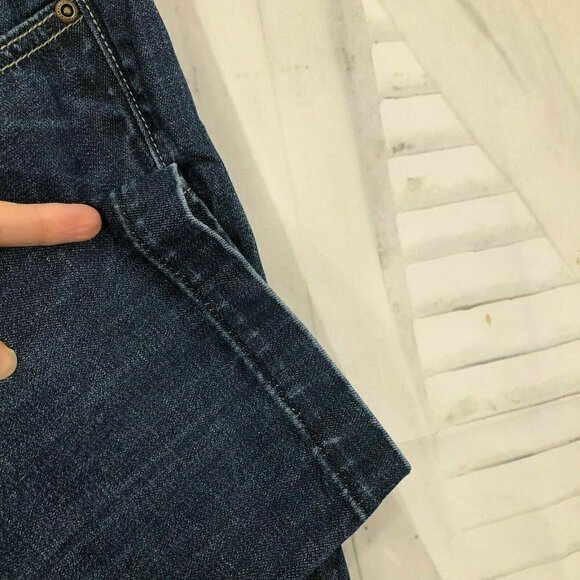 VIGOSS Juniors Size 3 Dark Wash Cropped Capri Blue Denim Jeans 21" Inseam - Picture 9 of 10